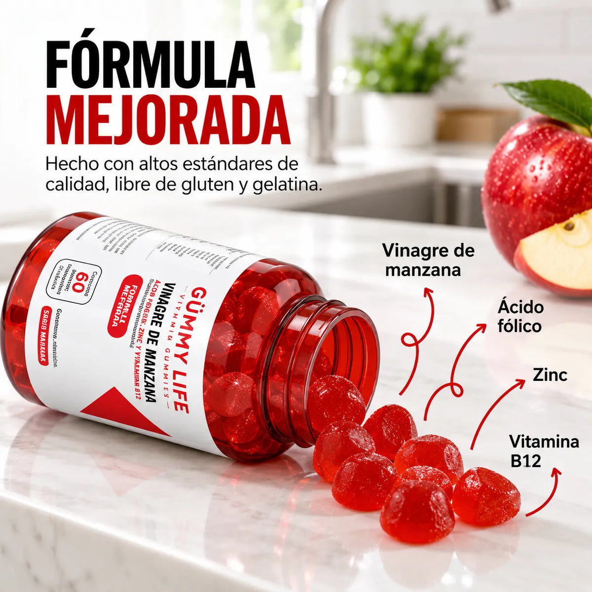 GOMITAS DE VINAGRE DE MANZANA